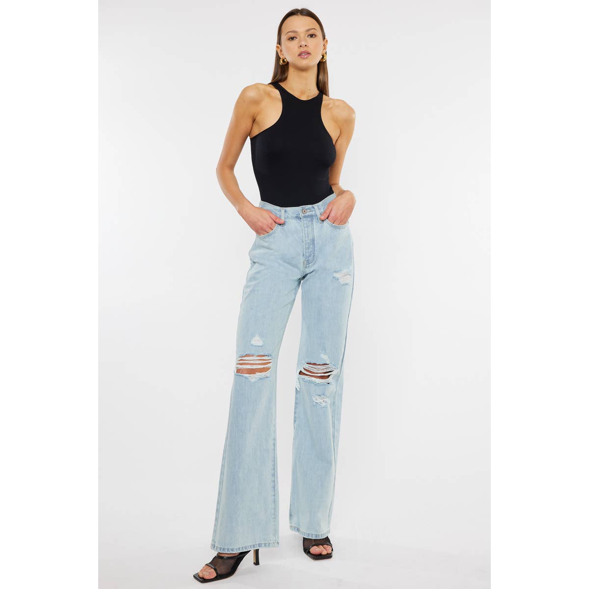 Kan Can Ultra High Rise 90'S Flare Jeans