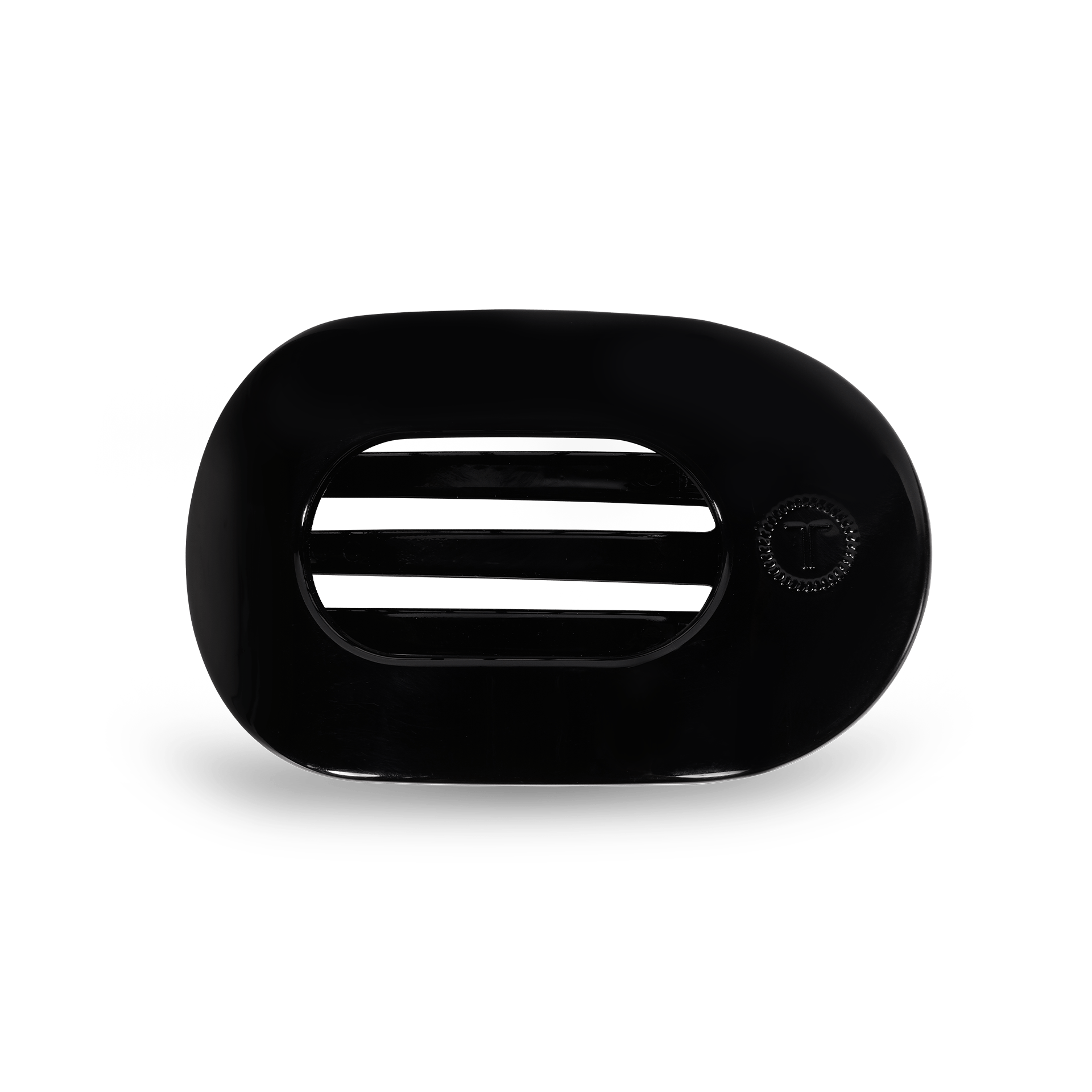 Jet Black Small Flat Round Clip
