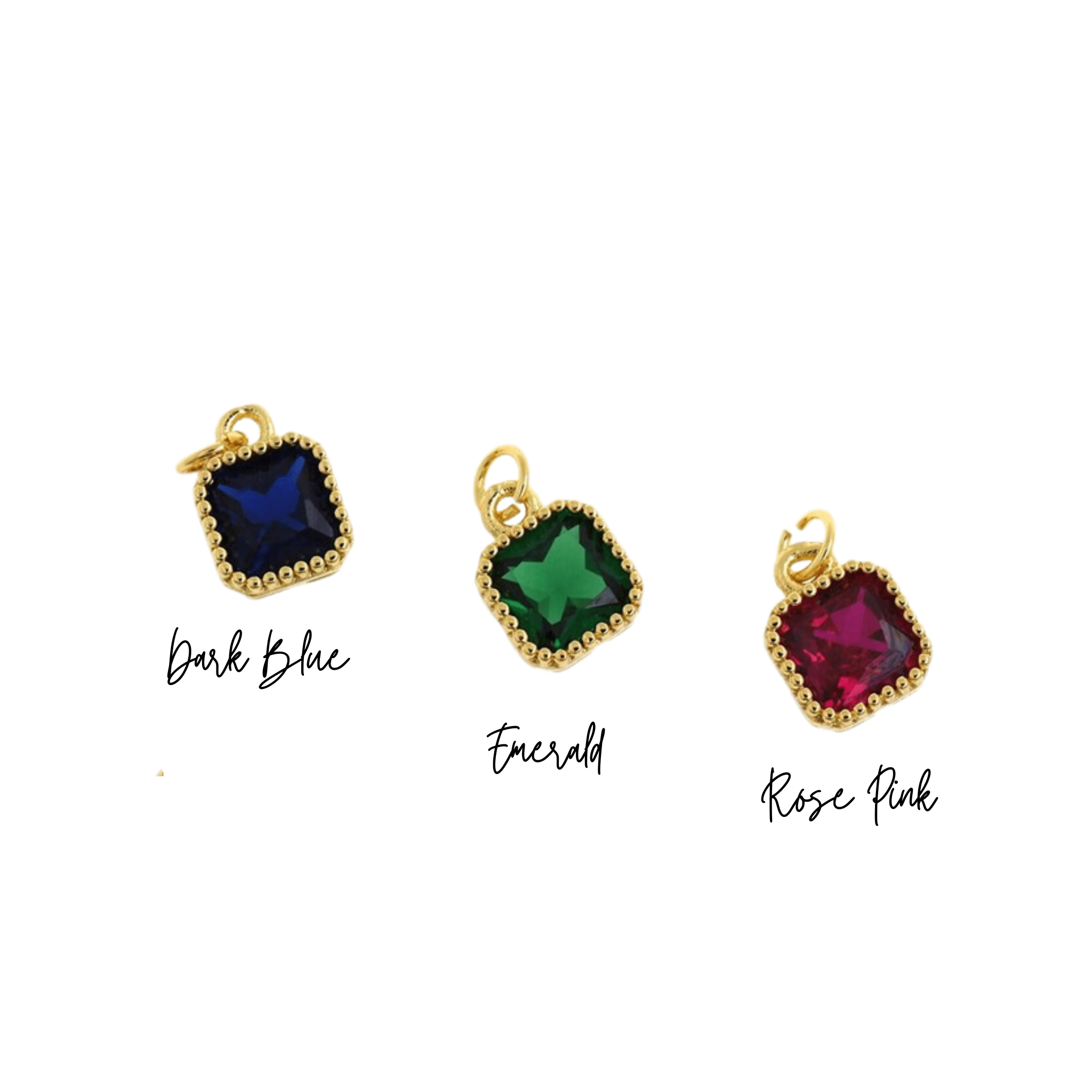 Gemstone Charm ~ 14k Gold Filled Charm