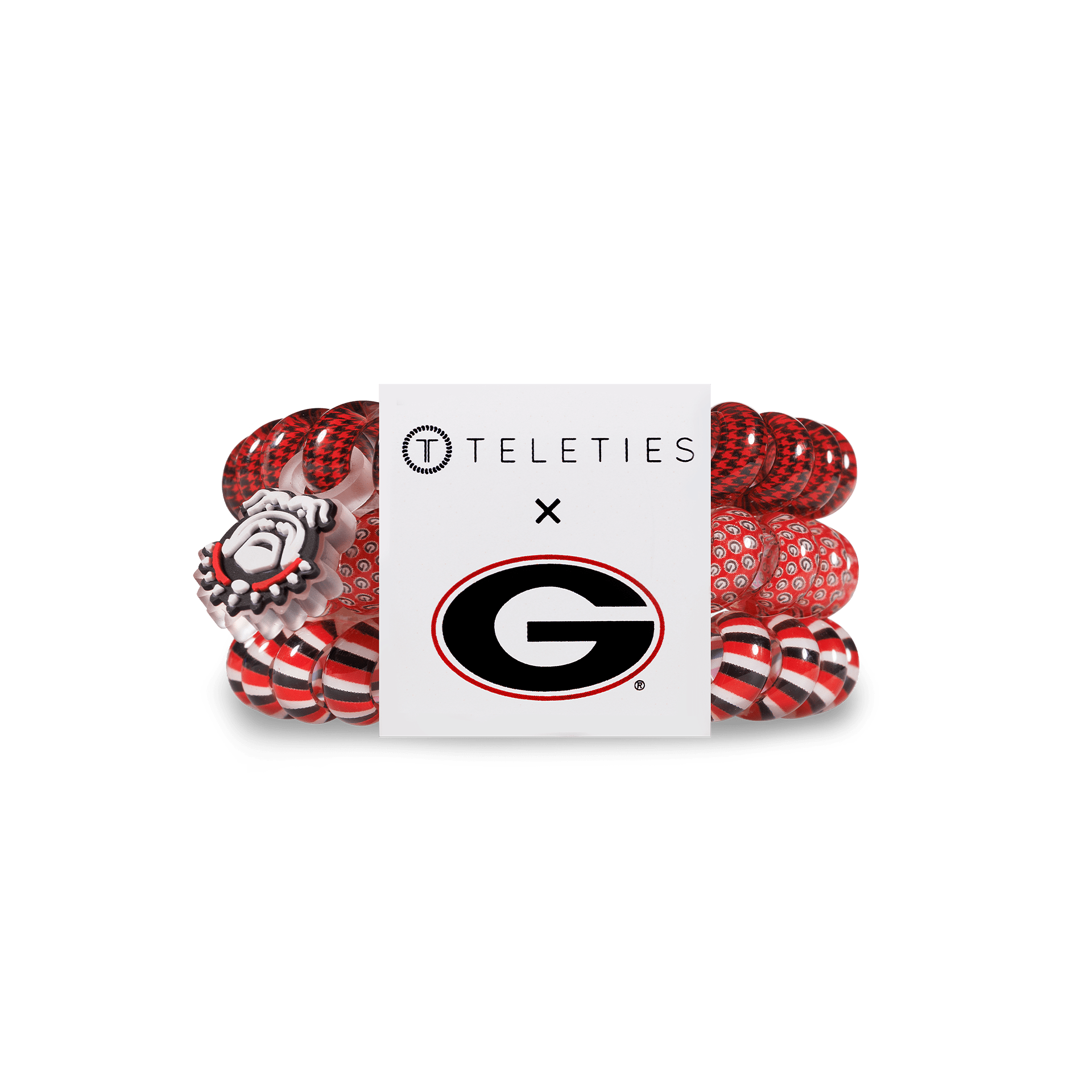 University of Georgia - Large Spiral Hair Coils, Hair Ties