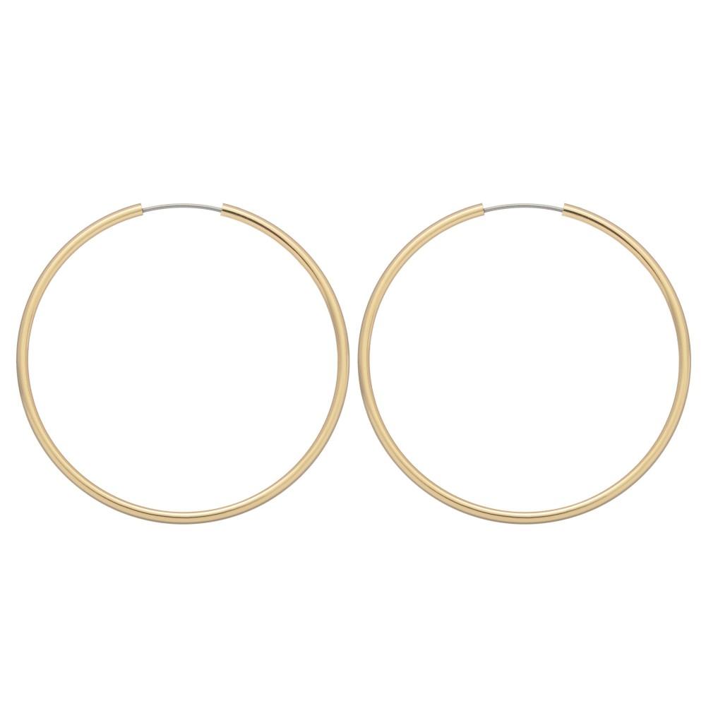 Crystal Avenue Gold Hoops
