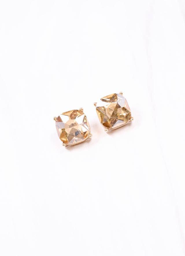 Julien Stone Stud Earring CHAMPAGNE