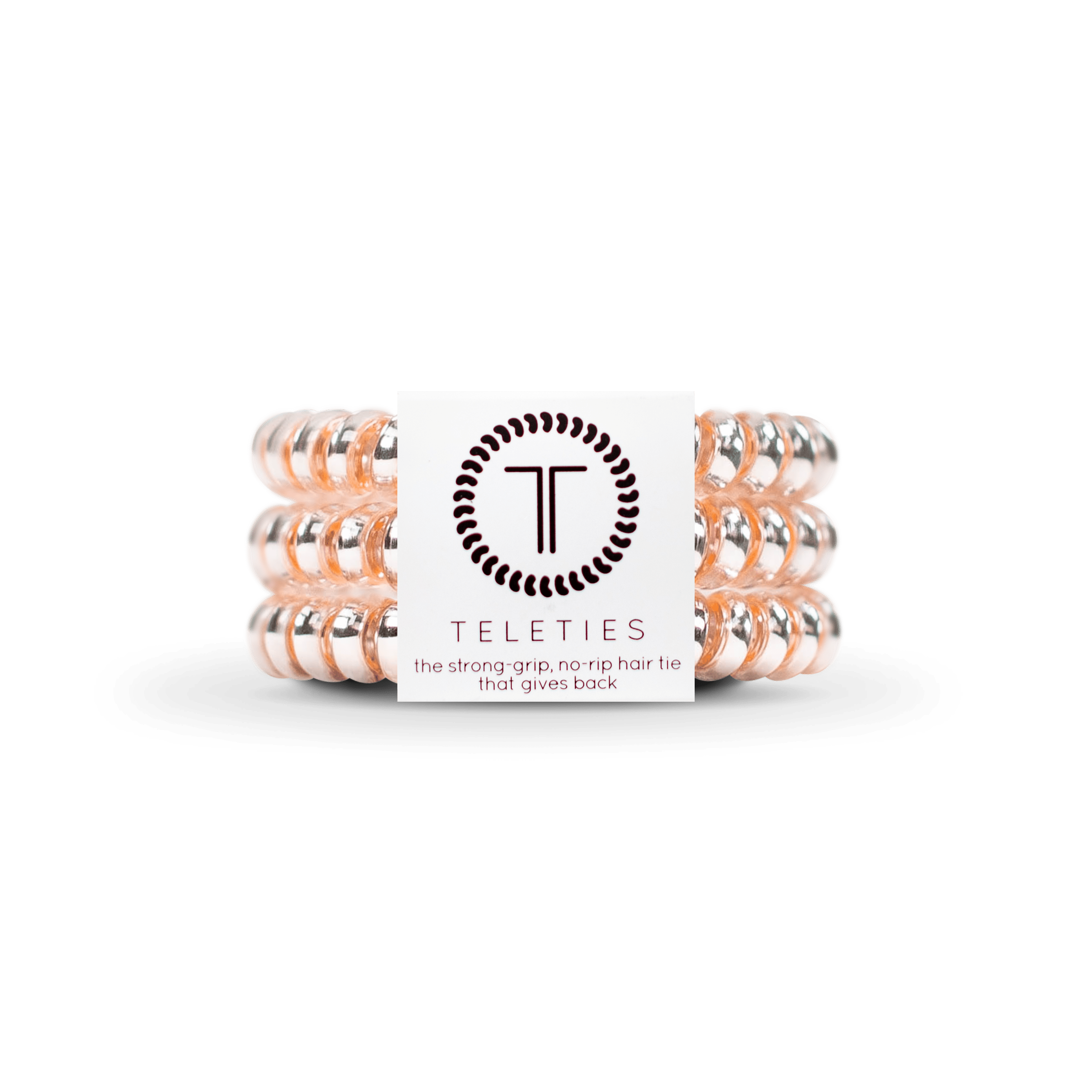 Millennial Pink - Small Spiral Hair Coils, Hair Ties, 3-pack