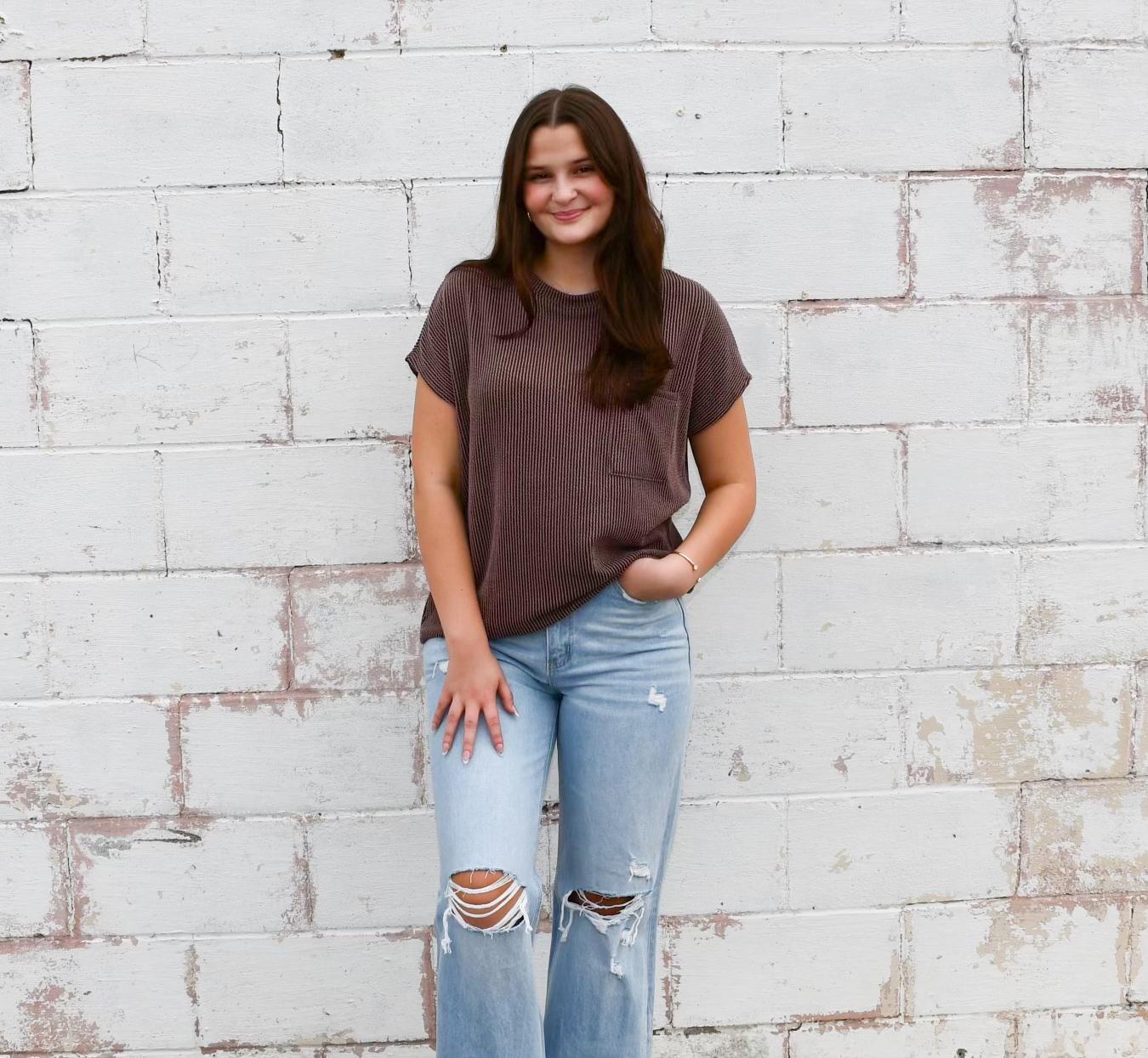 Ribbed Pocket Tee