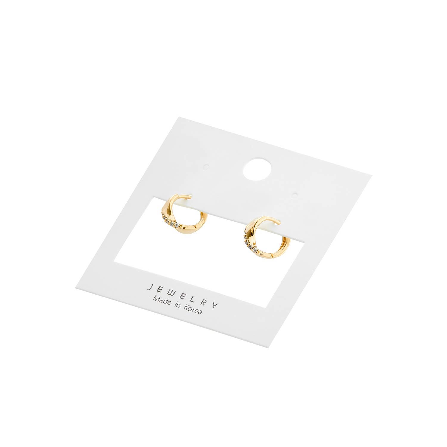 CZ MINI HUGGIE EARRINGS