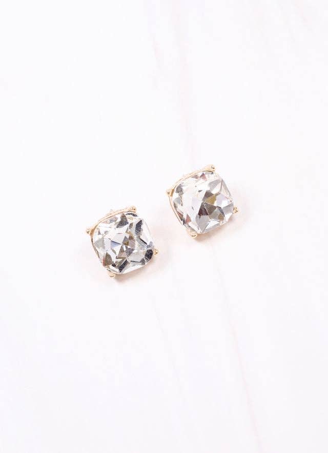 Julien Stone Stud Earring CLEAR