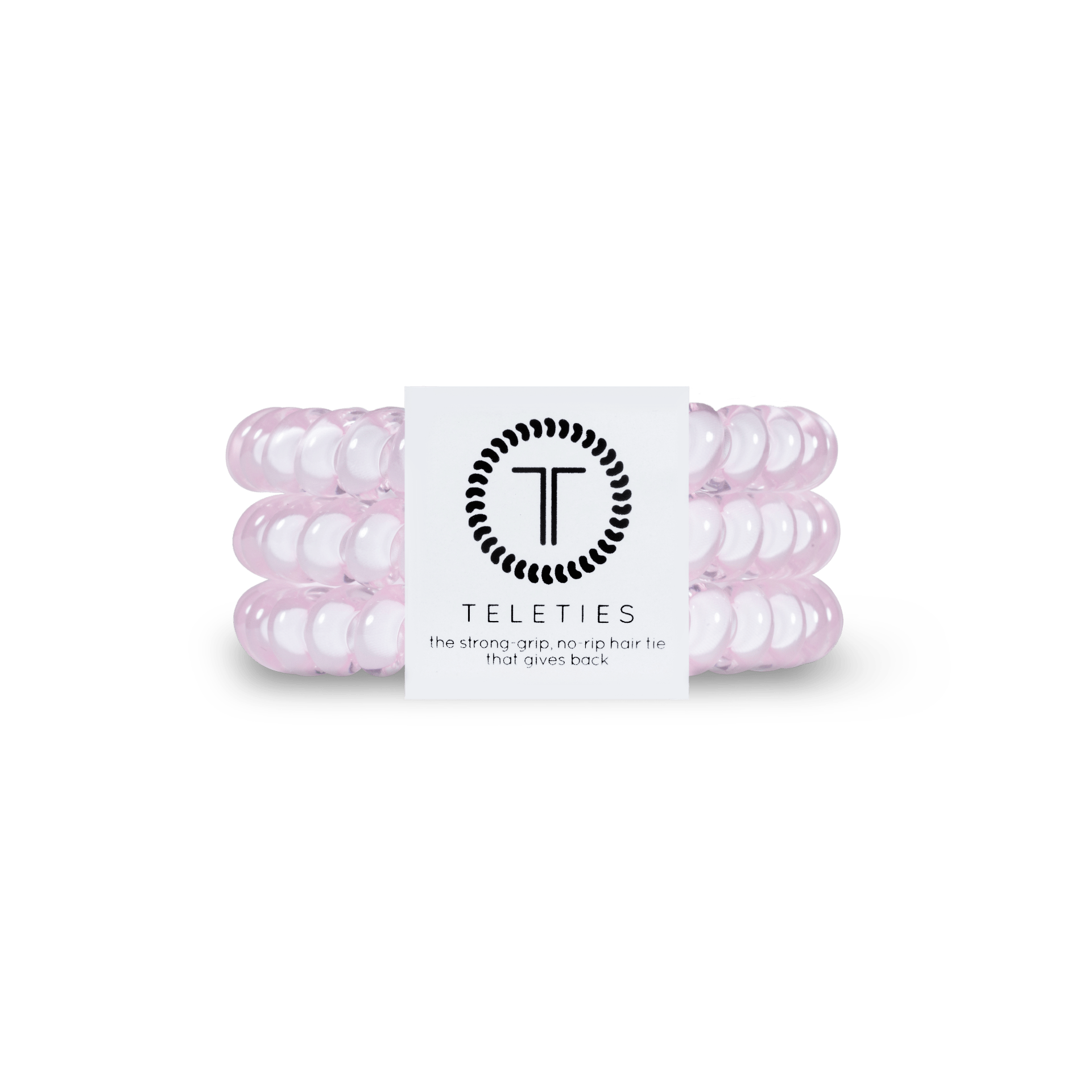 Rose Water Pink - Small Spiral Hair Coils, Hair Ties, 3-pack