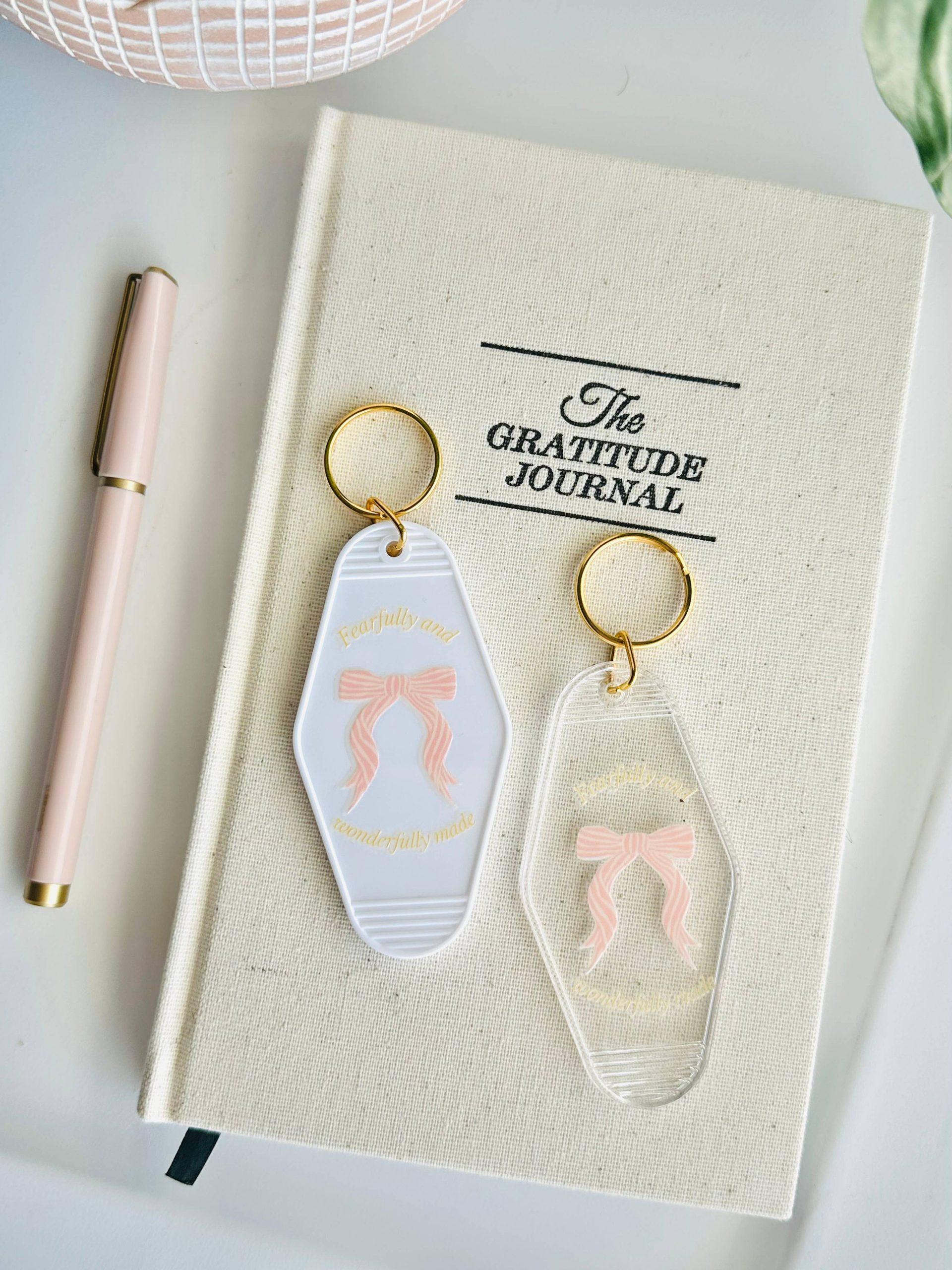 Fearfully and wonderfully made acrylic keychain