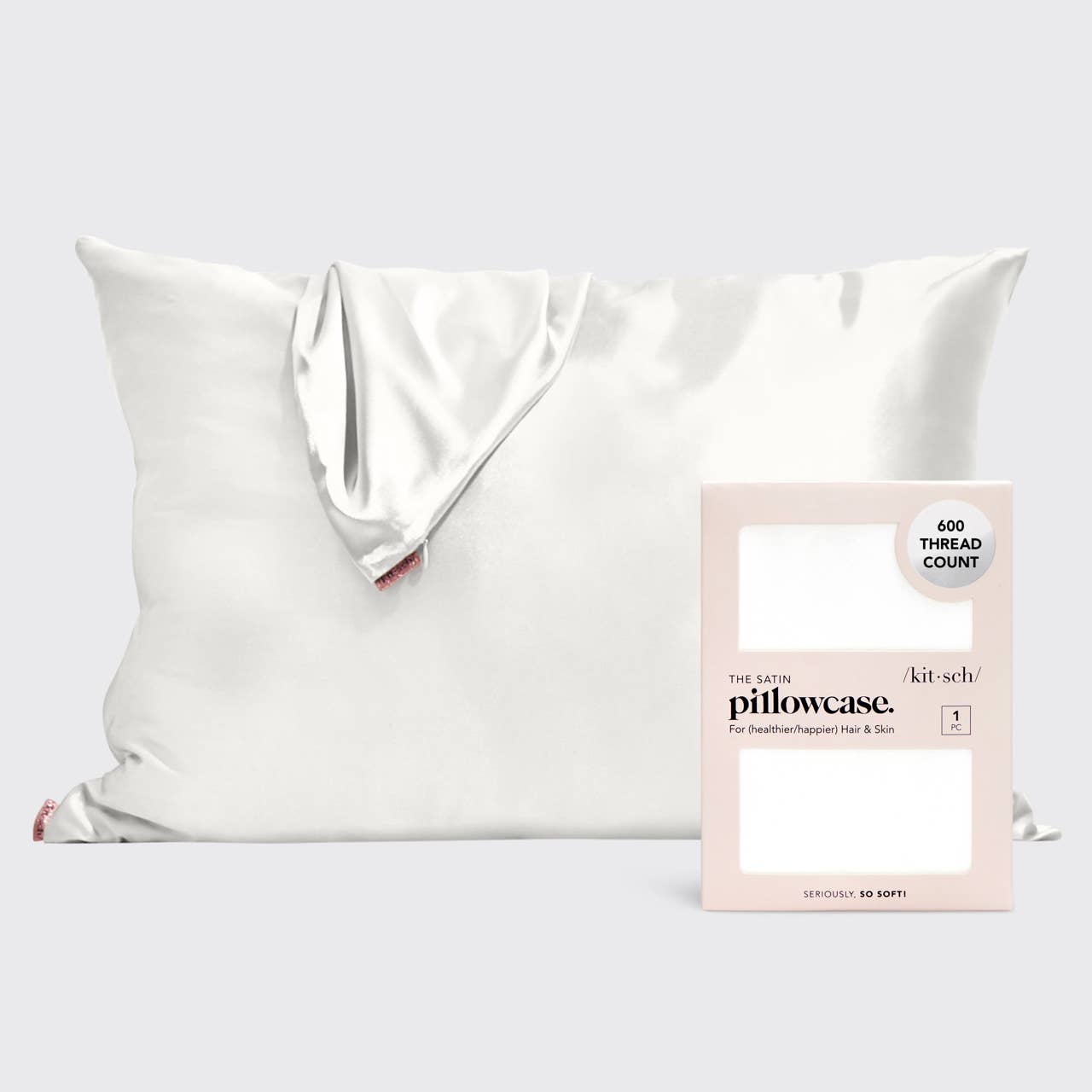 (Sample) Satin Pillowcase - Ivory