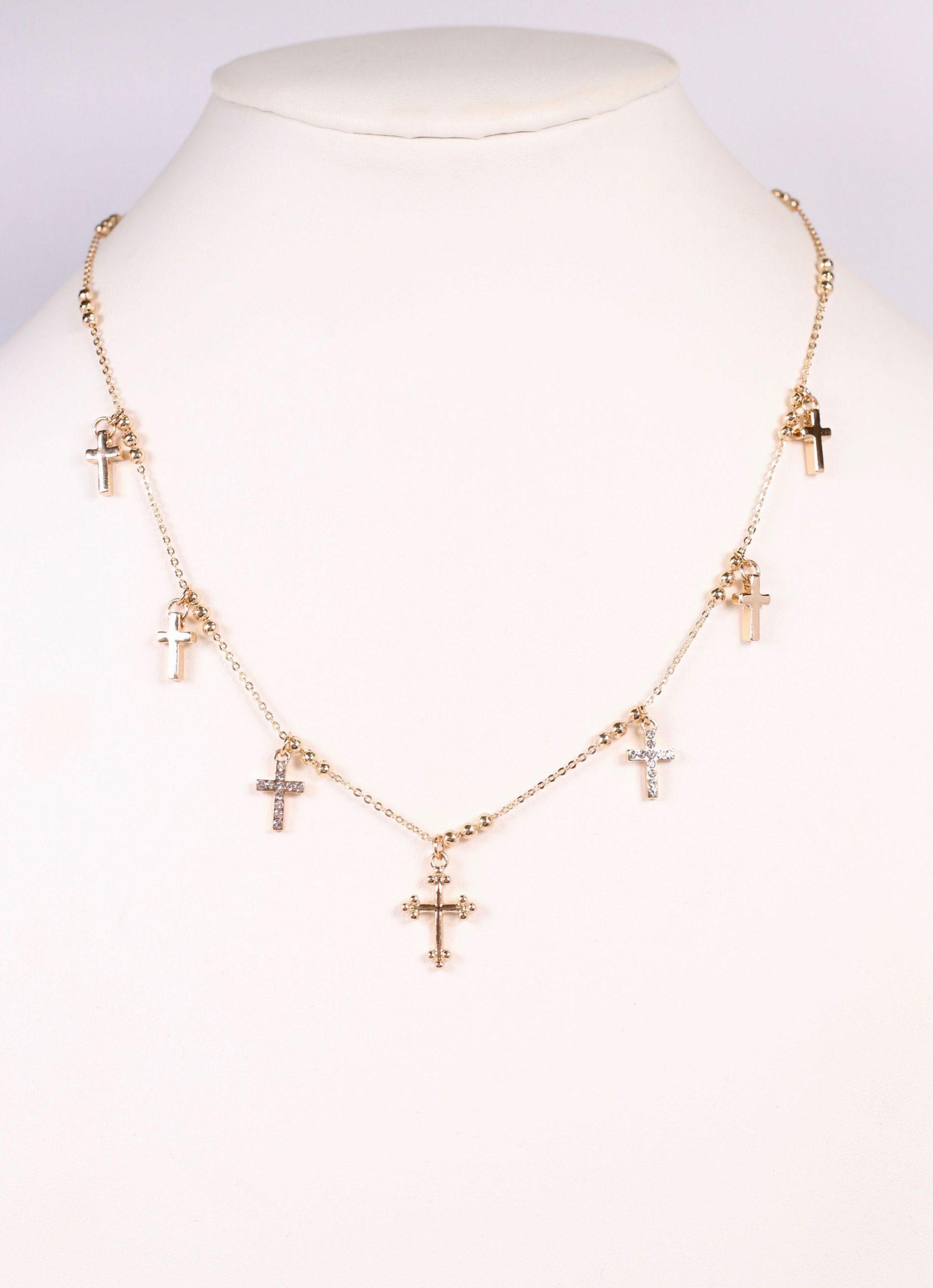 Truesdell Cross Charm Necklace