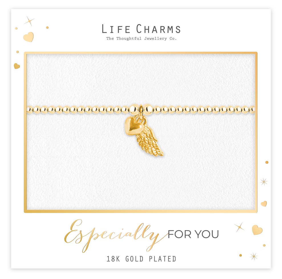 Gold Angel Wing Bracelet