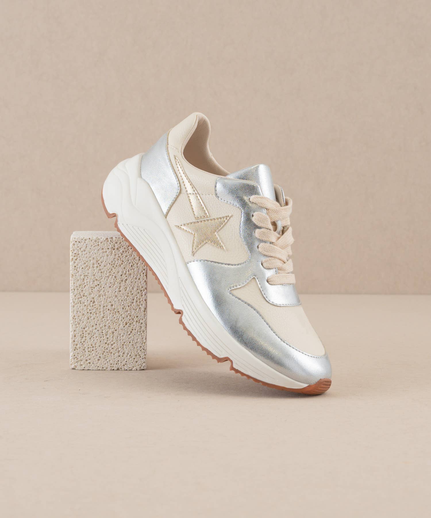 The Kaitlyn Silver | Shooting Star Sneaker