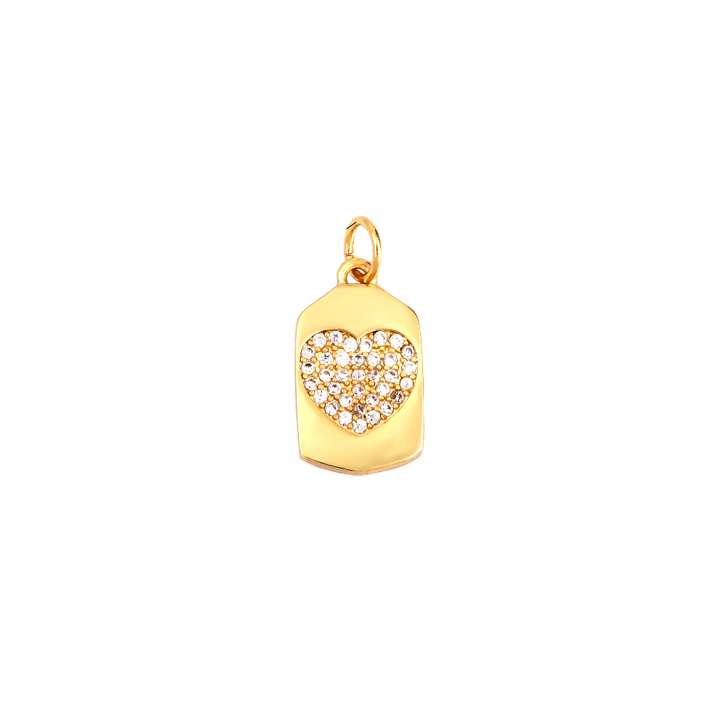 Heart of Gold Charm~ 18k Gold Plated Charm