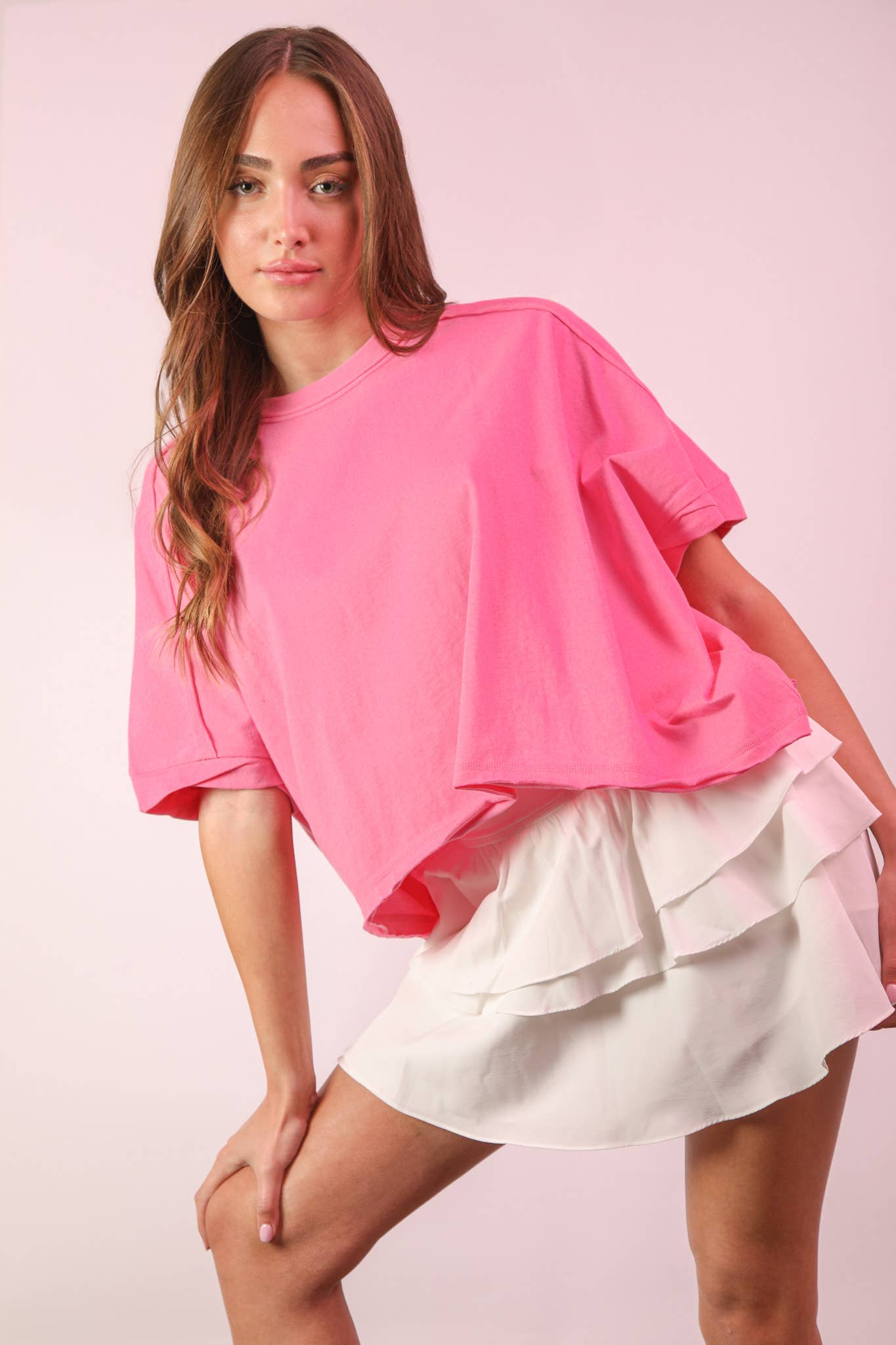 Oversized Crop Comfy Knit Top