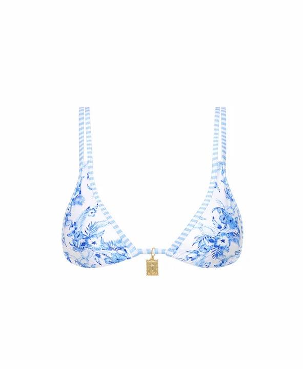 Kulanii Kinis Twin Strap Bralette Bikini Top - Vintage Paradise